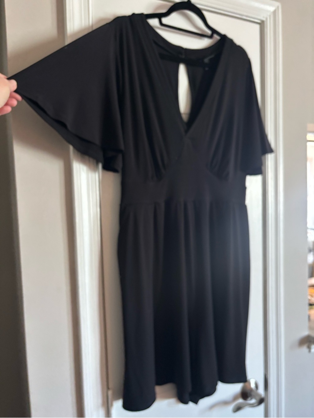 Torrid V-Neck Flutter Sleeve Romper - Picture 2 of 5